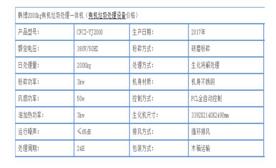 2T有機(jī)垃圾處理一體機(jī)